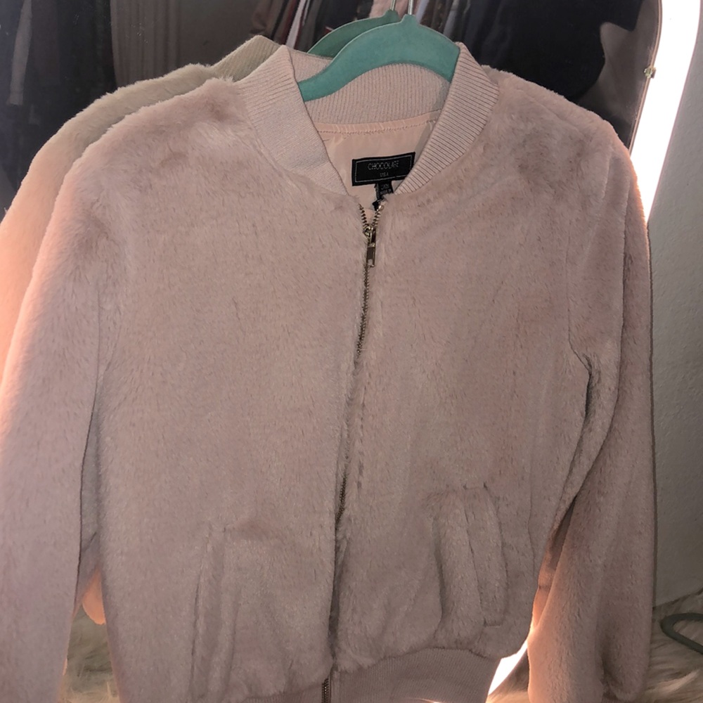 Cute fluffy jacket